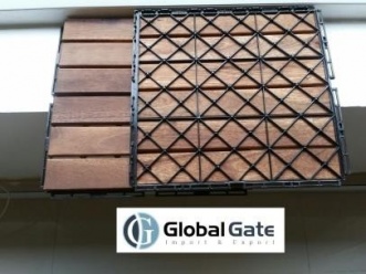 On what surfaces can you install wood deck tiles?